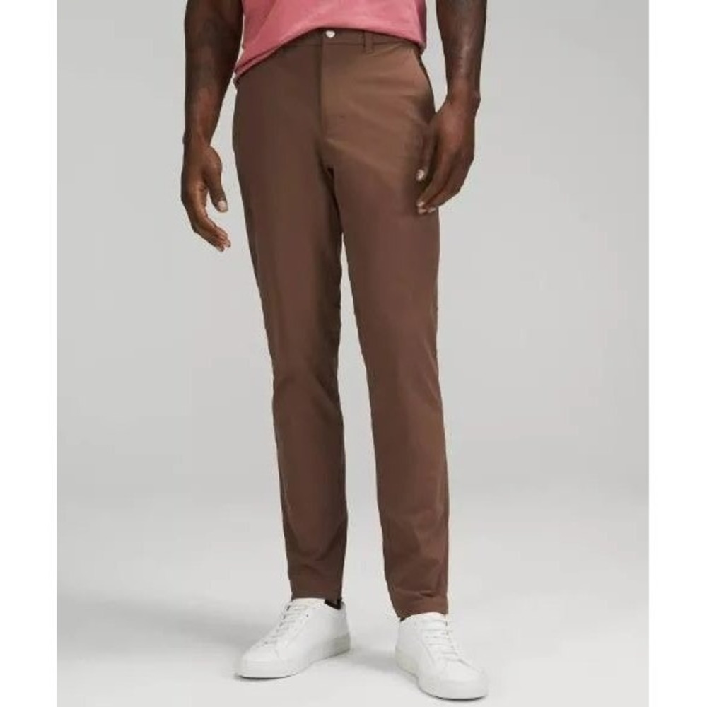Lululemon Commission Slim Fit Pant Warpstreme Brown Men Tech Chino Trouser36x34